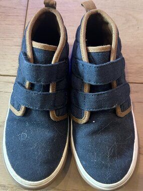 Old Navy High-Top Quilted Canvas Double-Strap Sneakers | Toddler Boys Size 10